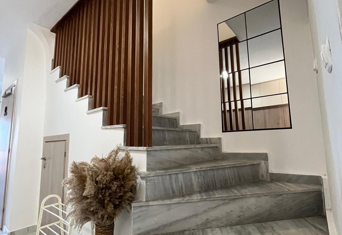 Aegean Dream interior stairs with marble steps